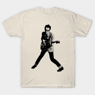 Elvis Costello Pencil Art T-Shirt